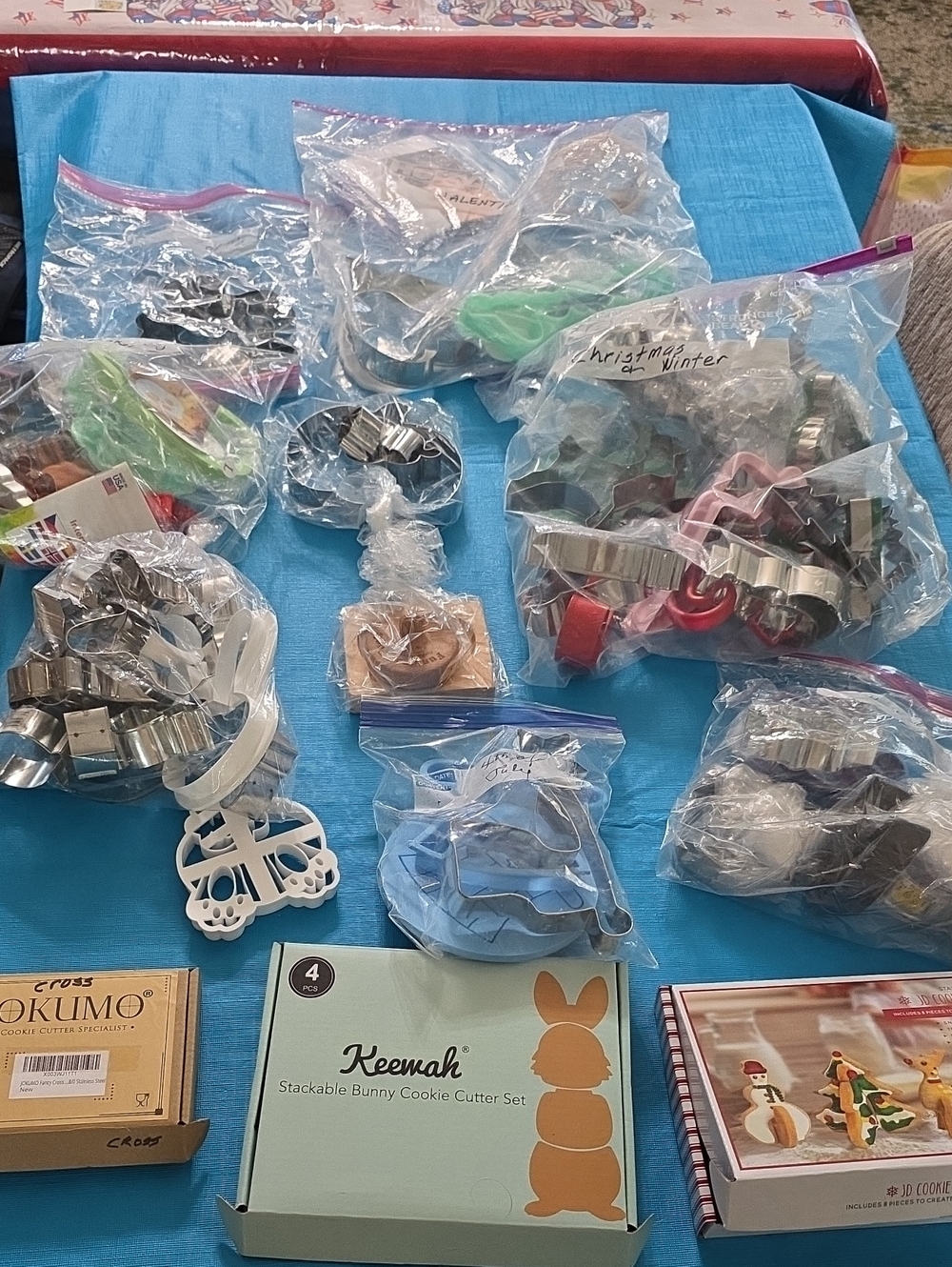 Large Lot Of 80+ Holiday Cookie Cutters. Some Brand New
